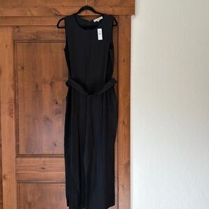 Black linen jumpsuit
